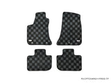 Dodge Charger 11+ 4 Door Checkered Race Floor Mats - Dark Grey