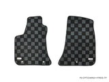 Dodge Charger 11+ 4 Door Checkered Race Floor Mats - Dark Grey