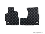 Honda CRV 95-01 (RD1/2) Checkered Race Floor Mats - Dark Grey (Automatic Trans)