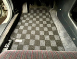 Acura Integra 90-93 (DA/DB) Checkered Race Floor Mats - Dark Grey