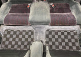 Acura Integra 90-93 (DA/DB) Checkered Race Floor Mats - Dark Grey