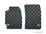 Acura Integra 90-93 (DA/DB) Checkered Race Floor Mats - Dark Grey