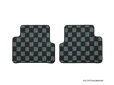 Acura Integra 90-93 (DA/DB) Checkered Race Floor Mats - Dark Grey