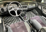 Acura Integra 90-93 (DA/DB) Checkered Race Floor Mats - Dark Grey
