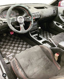 Acura Integra 94-01 (DC2) Checkered Race Floor Mats - Dark Grey