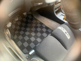Acura Integra 94-01 (DC2) Checkered Race Floor Mats - Dark Grey