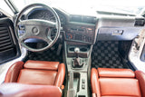Bmw E30 84-91 3-Series (Coupe/Sedan) Checkered Race Floor Mats - Dark Grey
