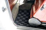 Bmw E30 84-91 3-Series (Coupe/Sedan) Checkered Race Floor Mats - Dark Grey