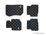 Bmw E36 95-99 3-Series Coupe/Sedan Checkered Race Floor Mats - Dark Grey