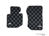 Bmw E36 95-99 3-Series Coupe/Sedan Checkered Race Floor Mats - Dark Grey