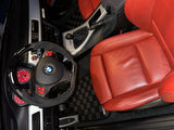 Bmw E90 / E92 06-12 3-Series (Coupe/Sedan) Checkered Race Floor Mats - Dark Grey