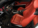 Bmw E90 / E92 06-12 3-Series (Coupe/Sedan) Checkered Race Floor Mats - Dark Grey