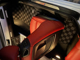 Bmw E90 / E92 06-12 3-Series (Coupe/Sedan) Checkered Race Floor Mats - Dark Grey