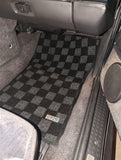 Mitsubishi Eclipse 89-94 Checkered Race Floor Mats - Dark Grey