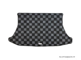 Honda Civic EG Hatch Checkered Rear Trunk Mats - Dark Grey (Overlay)