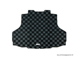 Mitsubishi Evo 8/9 Checkered Rear Trunk Mats - Dark Grey