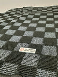 Mitsubishi Evo 8/9 Checkered Rear Trunk Mats - Dark Grey