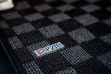 Bmw F30 / F80 3-Series 11-19 4D Checkered Race Floor Mats - Dark Grey