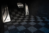Bmw F30 / F80 3-Series 11-19 4D Checkered Race Floor Mats - Dark Grey