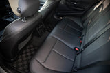 Bmw F30 / F80 3-Series 11-19 4D Checkered Race Floor Mats - Dark Grey
