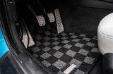 Bmw F32/82 4- Series 15-20 Coupe Checkered Race Floor Mats - Dark Grey