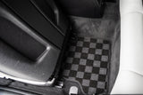 Bmw F32/82 4- Series 15-20 Coupe Checkered Race Floor Mats - Dark Grey
