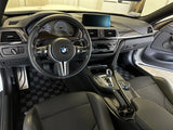 Bmw F32/82 4- Series 15-20 Coupe Checkered Race Floor Mats - Dark Grey