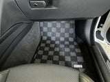 Bmw F32/82 4- Series 15-20 Coupe Checkered Race Floor Mats - Dark Grey