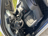 Bmw F22 14-21 (2-Series) / F87 16-21 (M2) Coupe Checkered Race Floor Mats - Dark Grey