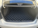 Honda Civic FA5 06-11 (Sedan 4-Door) Checkered Race Trunk Mats - Dark Grey