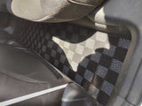 Honda Civic FA5 06-11 (Sedan 4-Door) Checkered Race Floor Mats - Dark Grey