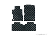 Honda Civic FA5 06-11 (Sedan 4-Door) Checkered Race Floor Mats - Dark Grey