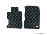 Honda Civic FA5 06-11 (Sedan 4-Door) Checkered Race Floor Mats - Dark Grey