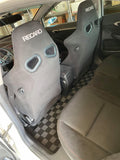 Honda Civic FA5 06-11 (Sedan 4-Door) Checkered Race Floor Mats - Dark Grey