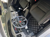 Honda Civic FB6 12-15 (Sedan 4 Door) Checkered Race Floor Mats - Dark Grey