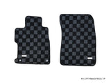 Honda Civic FB6 12-15 (Sedan 4 Door) Checkered Race Floor Mats - Dark Grey