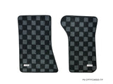 Mazda RX-7 FC3S 86-90 Checkered Race Floor Mats - Dark Grey