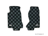 Mazda RX-7 FD3S 93-95 Checkered Race Floor Mats - Dark Grey