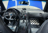 Mazda RX-7 FD3S 93-95 Checkered Race Floor Mats - Dark Grey