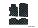Honda Civic FG1 06-11 (Coupe 2 Door) Checkered Race Floor Mats - Dark Grey