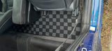 Honda Civic FG1 06-11 (Coupe 2 Door) Checkered Race Floor Mats - Dark Grey
