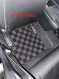 Honda Civic 10th Gen Hatch /Sedan/Coupe 17-21 Checkered Race Floor Mats - Dark Grey