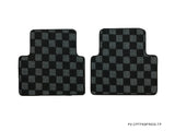 Honda Civic 10th Gen Hatch /Sedan/Coupe 17-21 Checkered Race Floor Mats - Dark Grey
