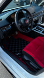 Honda Civic Type-R (FL5) 22+ Checkered Race Floor Mats - Black / Grey