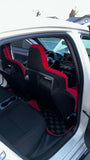 Honda Civic Type-R (FL5) 22+ Checkered Race Floor Mats - Black / Grey