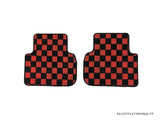 Honda Civic Type-R (FL5) 22+ Checkered Race Floor Mats - Red / Black