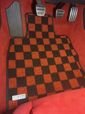 Honda Civic Type-R (FL5) 22+ Checkered Race Floor Mats - Red / Black