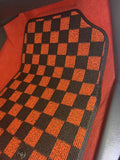 Honda Civic Type-R (FL5) 22+ Checkered Race Floor Mats - Red / Black