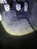 Toyota FRS / Subaru BRZ Up To Year 2021 Checkered Race Floor Mats - Dark Grey (Fronts Only)