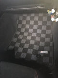 Toyota FRS / Subaru BRZ Up To Year 2021 Checkered Race Floor Mats - Dark Grey (Fronts Only)